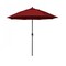 California Umbrella 7.5' Bronze Aluminum Market Patio Umbrella, Pacifica Red 194061336687 - alternate 1